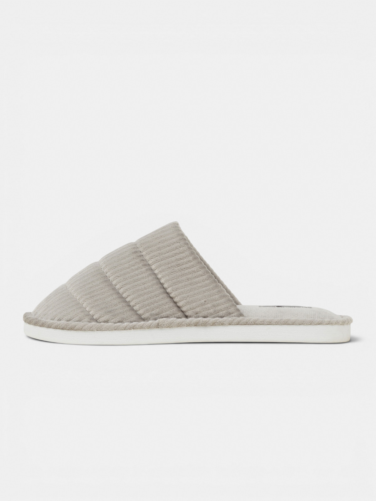 Chaussons gris velours femme (36-41)