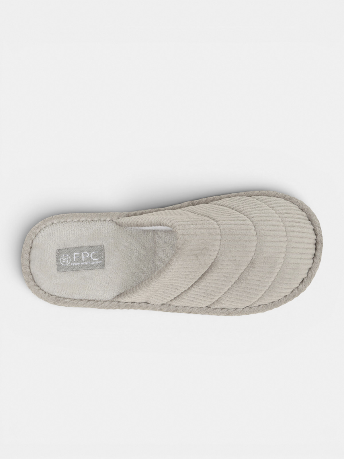Chaussons gris velours femme (36-41)