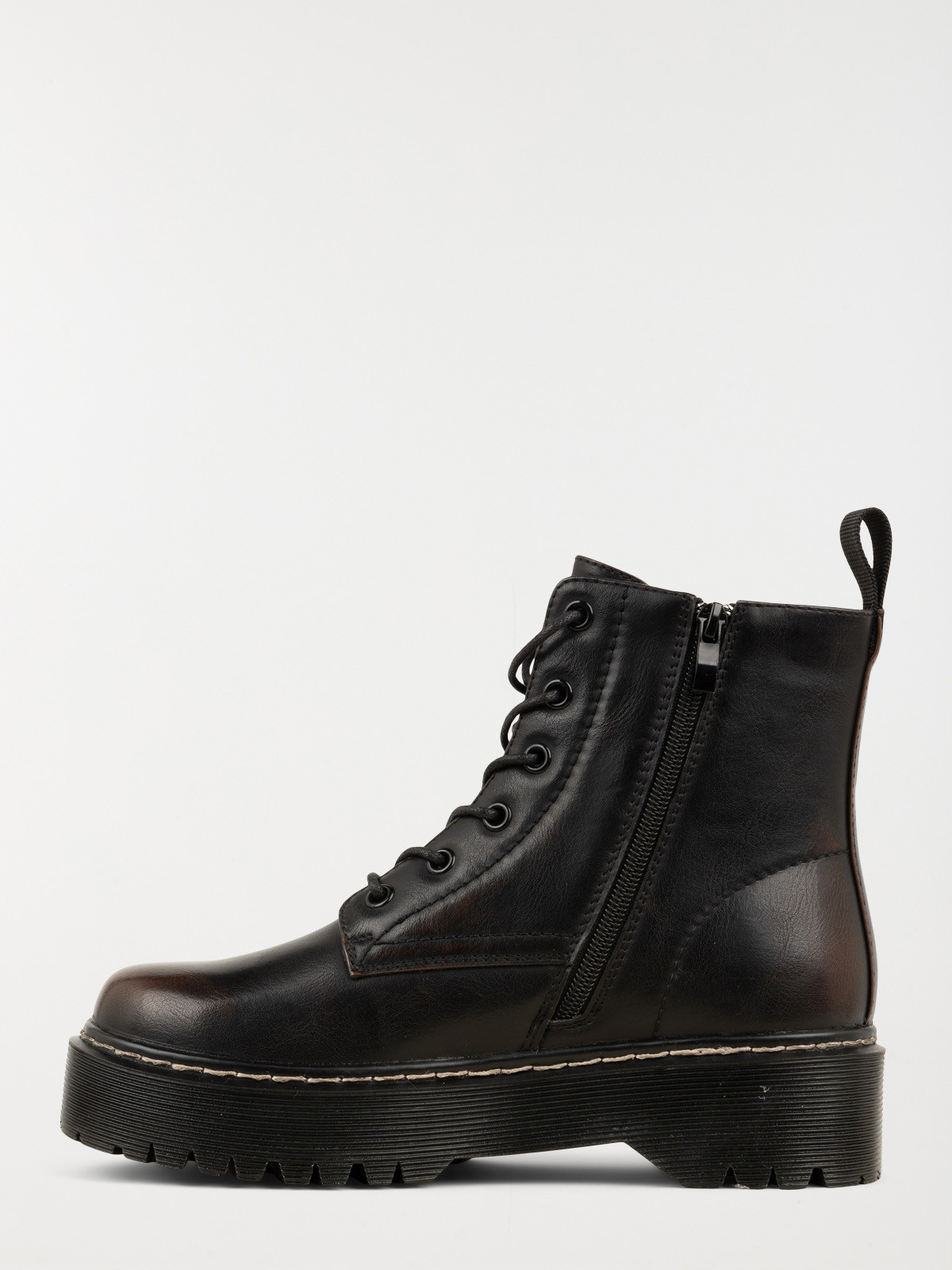 Bottines à lacets noires femme (36-41)