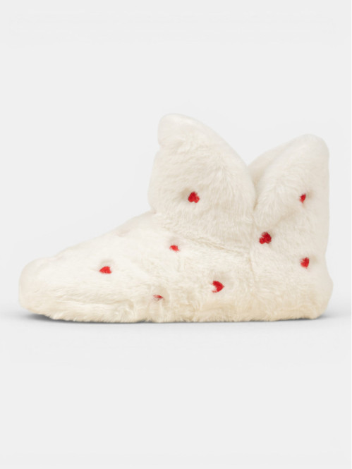 Chausson botte coeur femme...