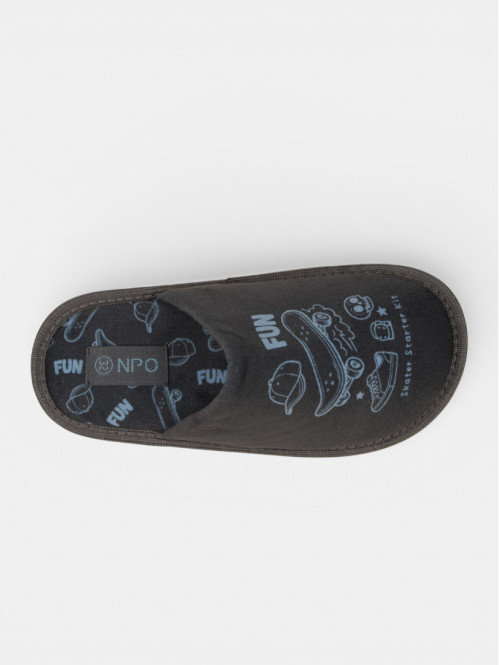 Chausson gris skate garçon...