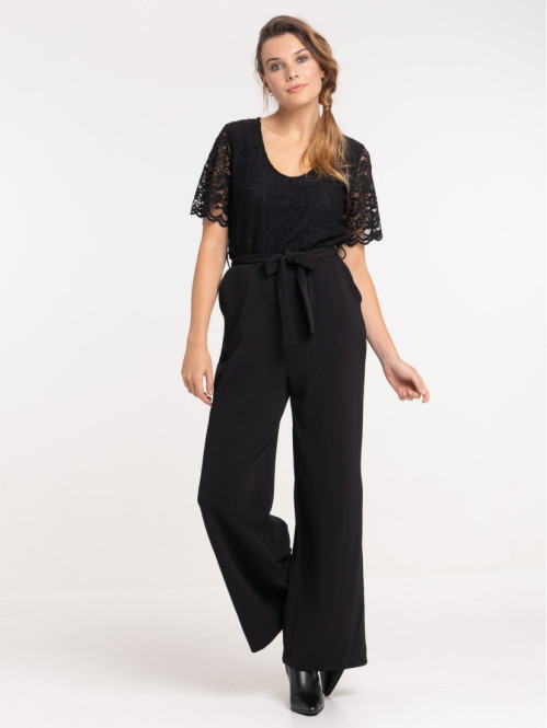 Combi Pantalon noir femme