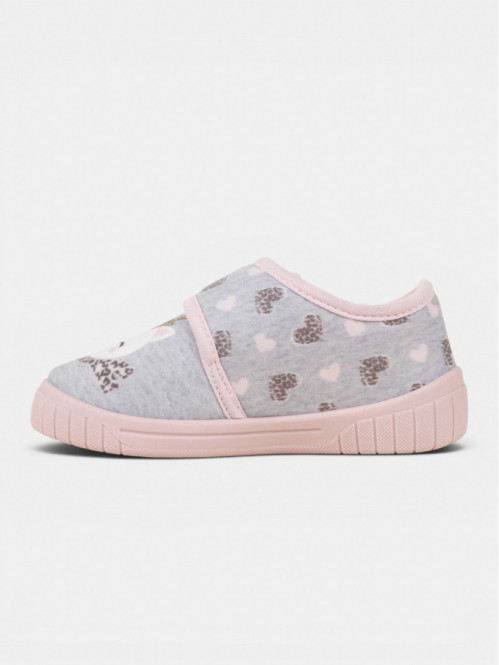 Chausson chat gris fille...