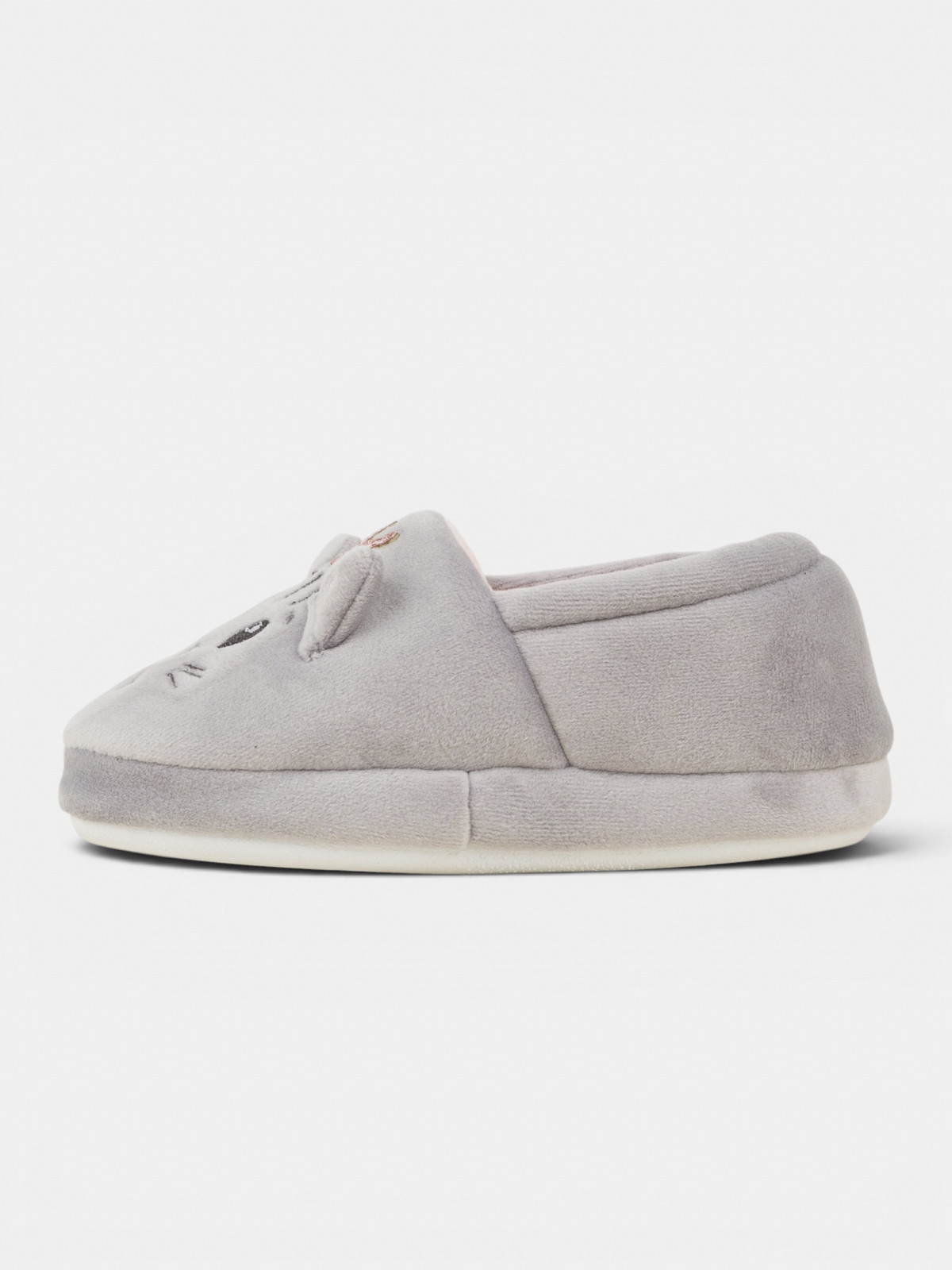Chaussons gris chat fille (24-30) Chaussons gris chat fille (24-30)
