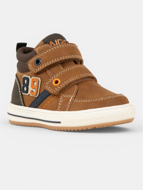 Baskets montantes marron...