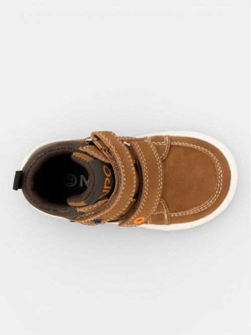 Baskets montantes marron...