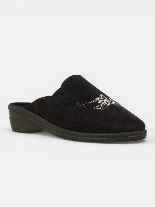 Chaussons broderie fleur...