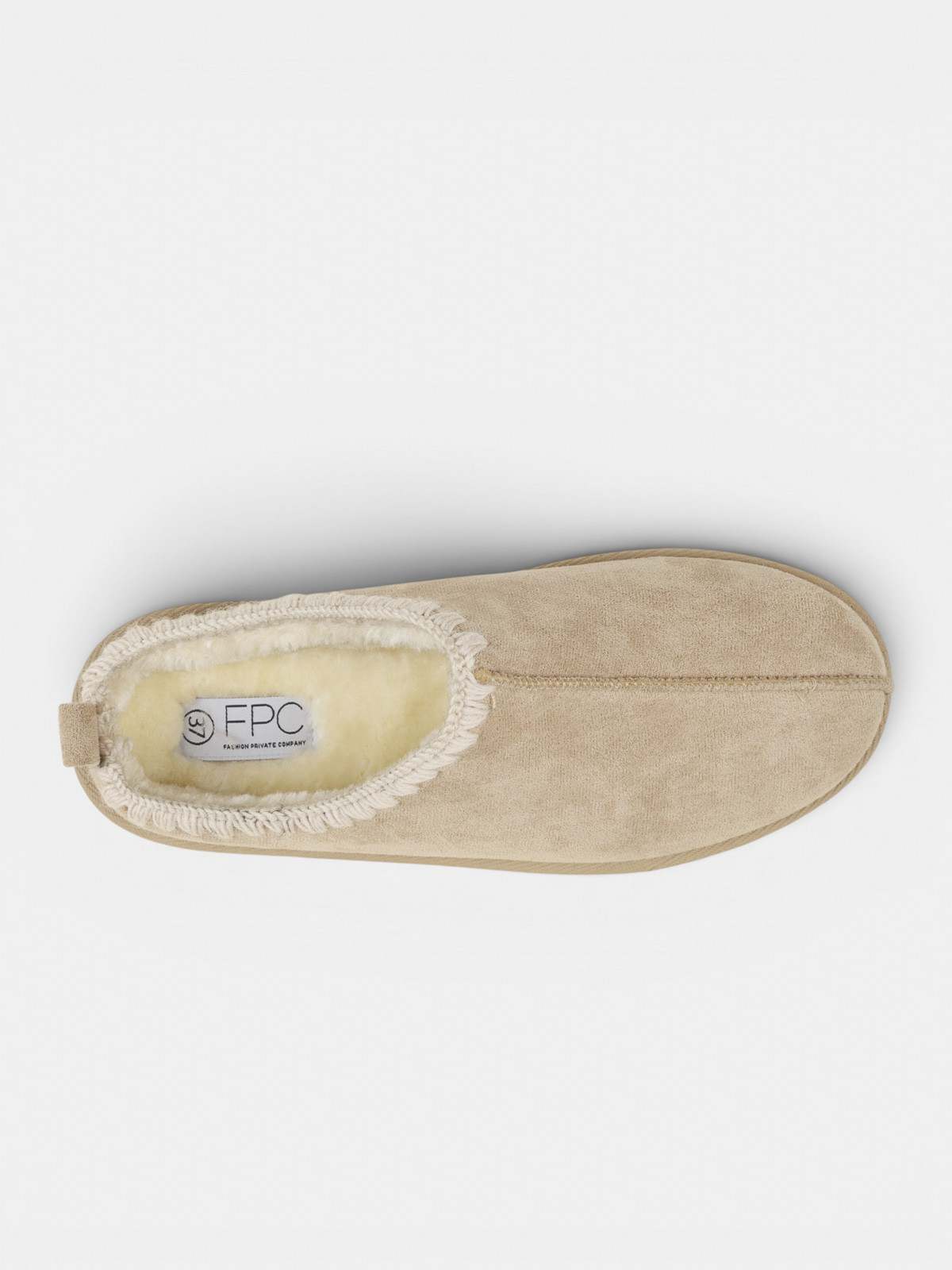 Chaussons sabot beige femme (36-41) Chaussons sabot beige femme (36-41)