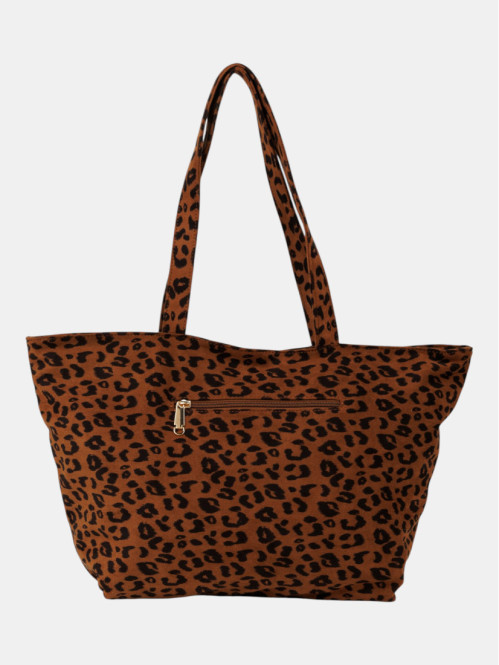 Sac léopard grand format