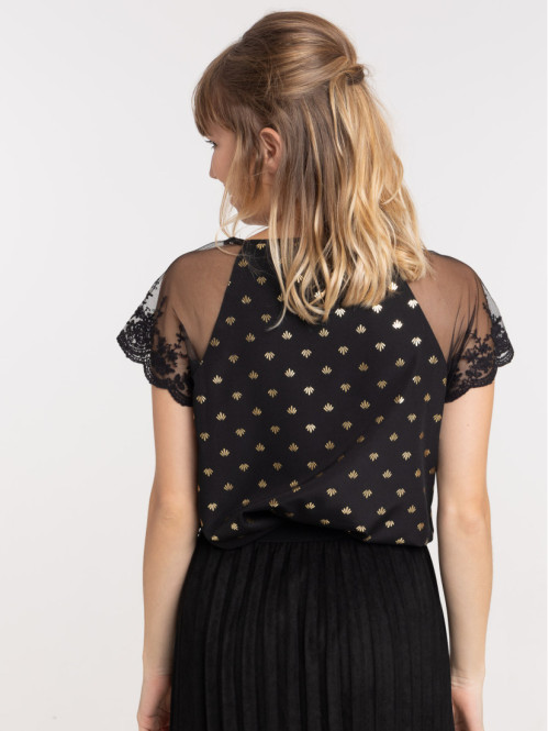 Blouse manches courtes...