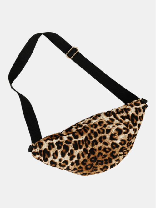 Banane léopard zippée femme