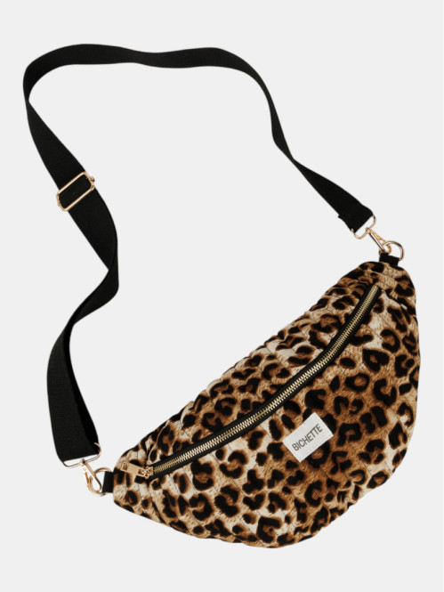 Banane léopard zippée femme