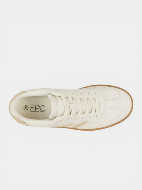Basket beige bandes dorées...
