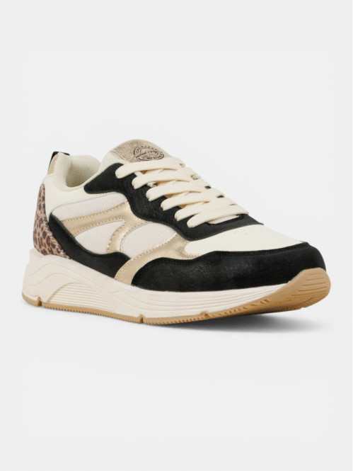 Basket léopard beige femme...