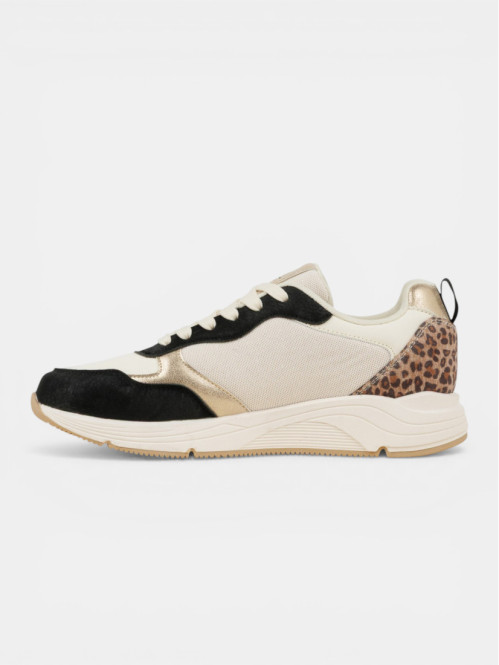 Basket léopard beige femme...