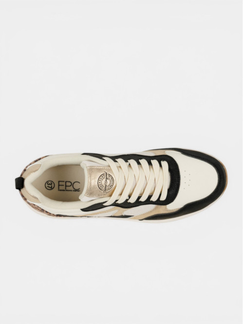 Basket léopard beige femme...