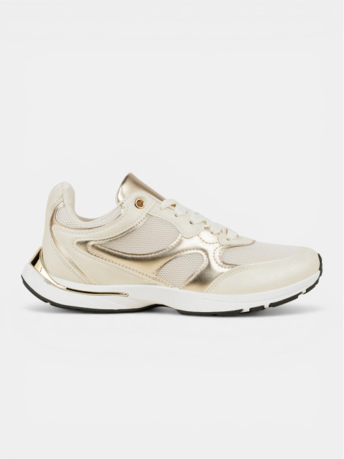 Basket confort beige femme...