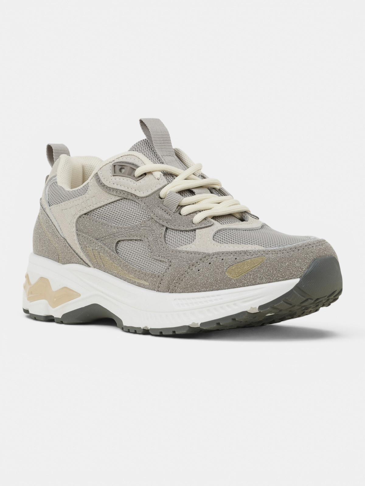 Baskets lacets femme gris (36-41)