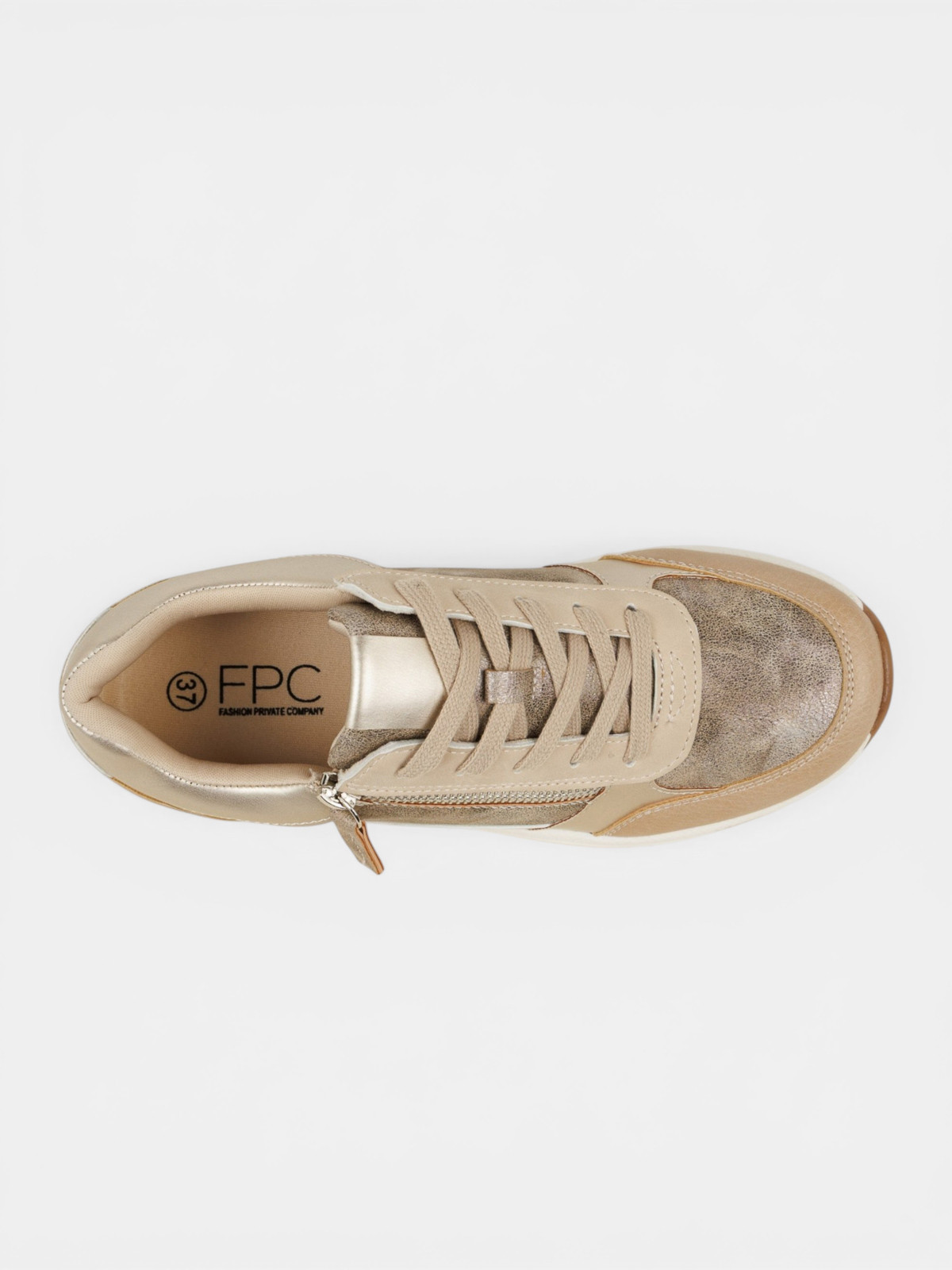 Baskets lacet et zip femme (36-41) Baskets lacet et zip femme (36-41)
