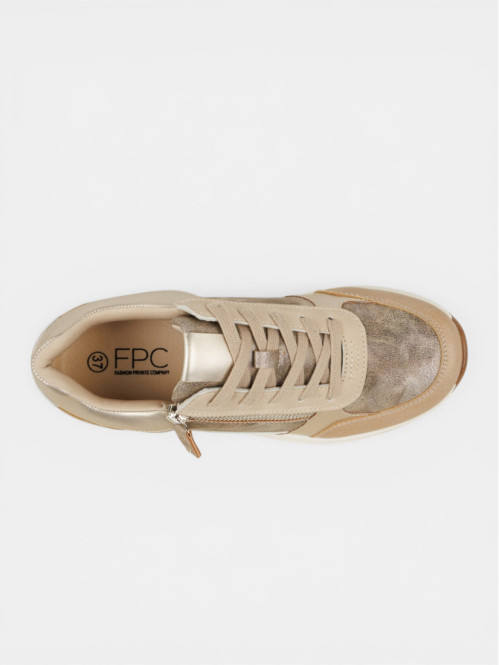 Baskets lacet et zip femme...