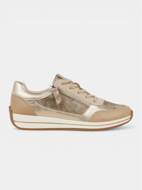 Baskets lacet et zip femme...
