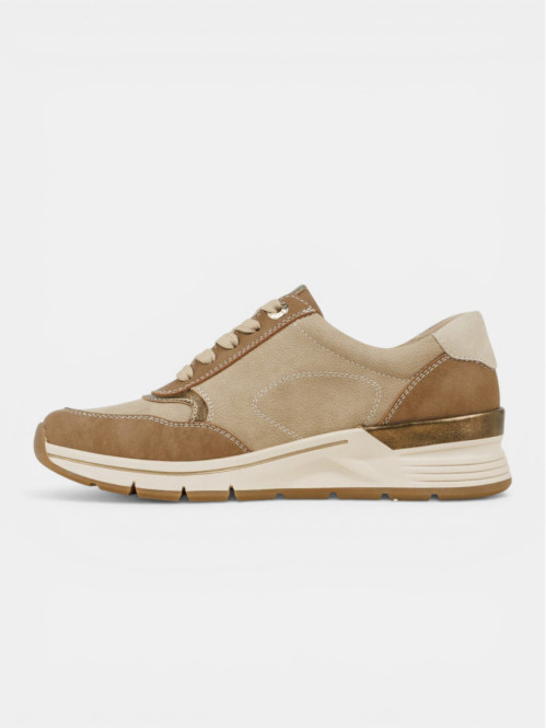 Basket confort beige femme...