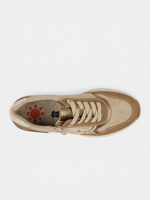 Basket confort beige femme...