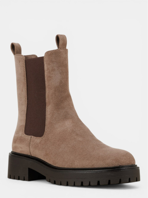 Bottines plates grises...