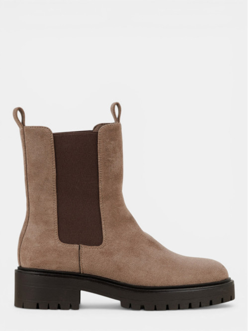 Bottines plates grises...