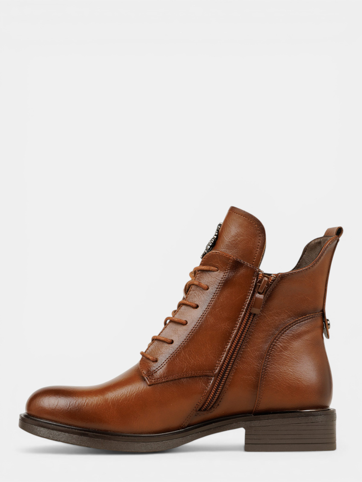 Bottines lacets marrons femme (36-41) Bottines lacets marrons femme (36-41)