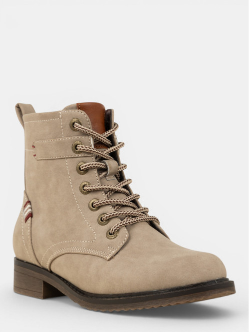 Bottines plates taupes...