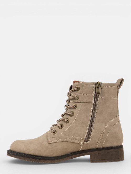 Bottines plates taupes...