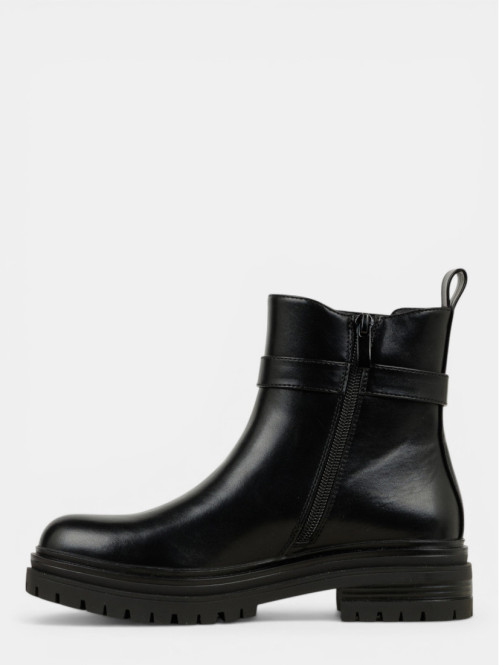 Bottines noires brides...