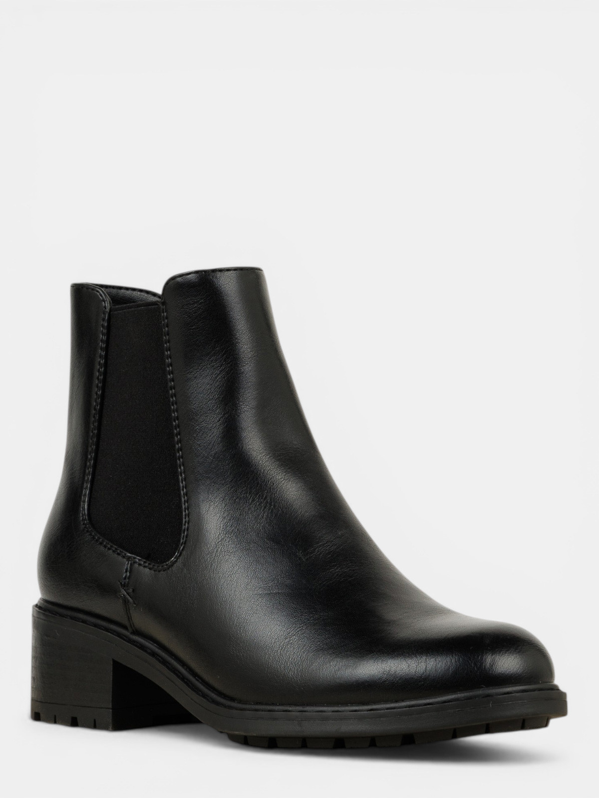 Bottines noires zippées femme (36-41)