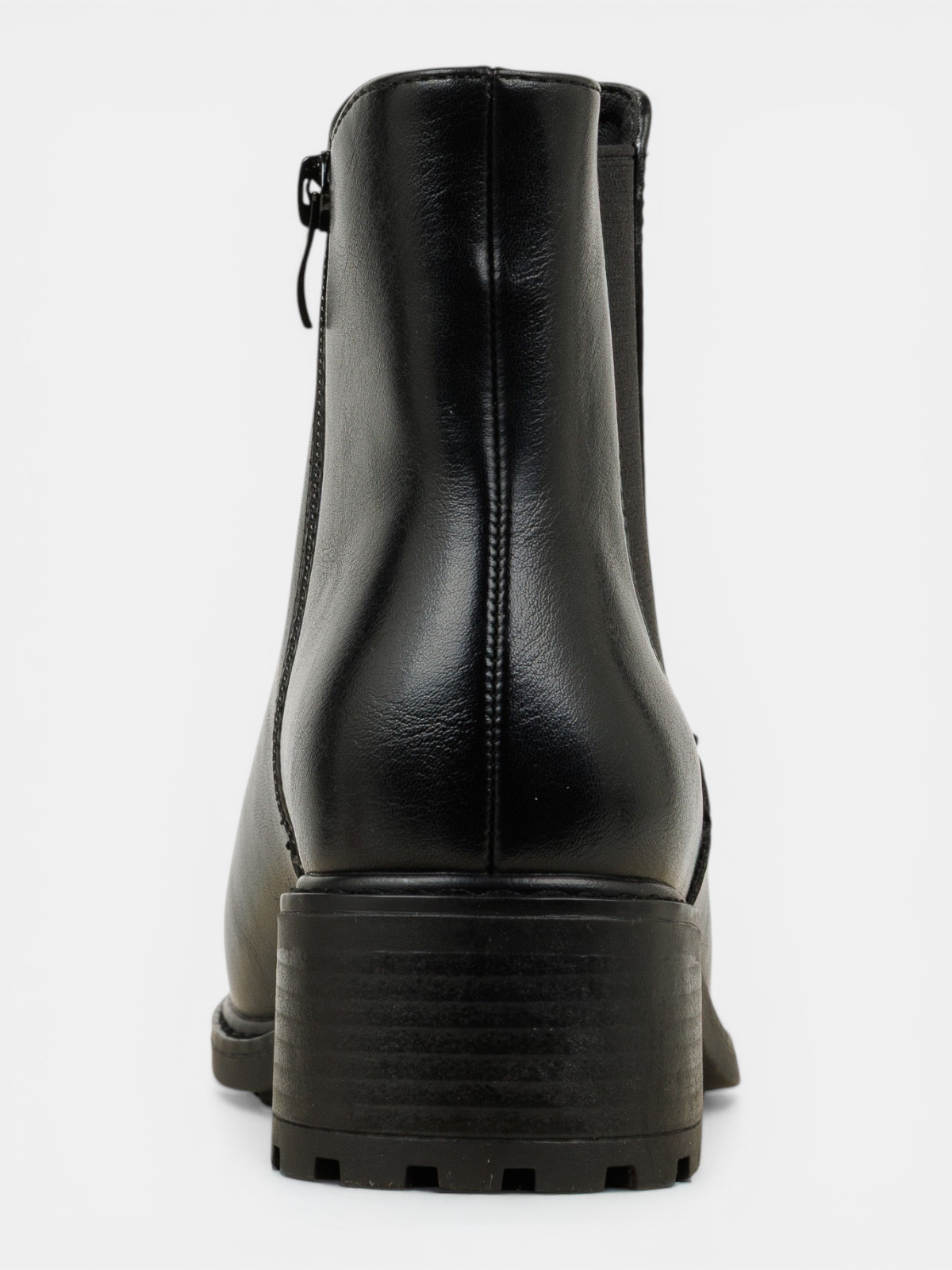 Bottines noires zippées femme (36-41)