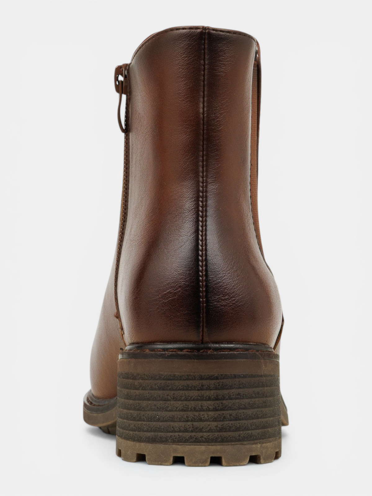 Bottines zippées marrons femme (36-41) Bottines zippées marrons femme (36-41)