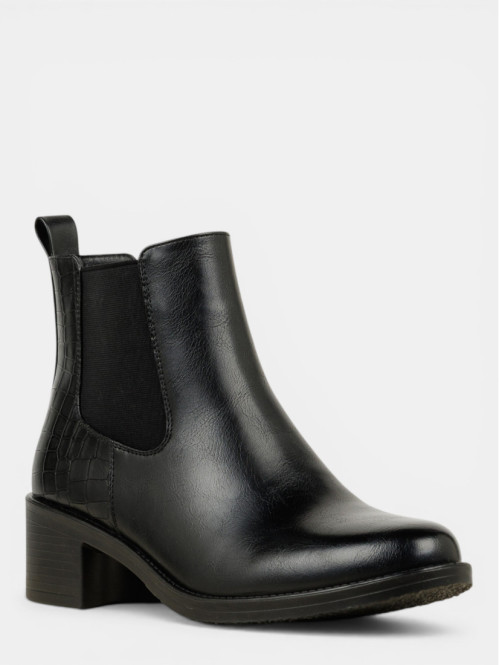 Bottines talons texturés...
