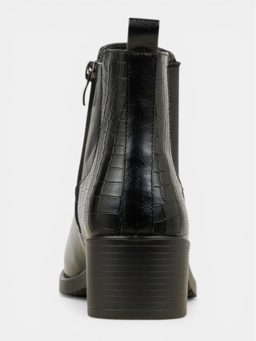 Bottines talons texturés...