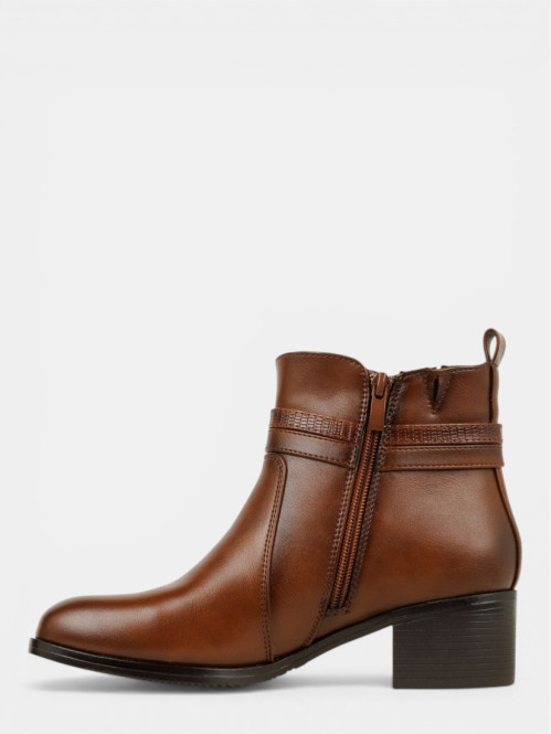 Botines 2 brides marrons femme (36-41)