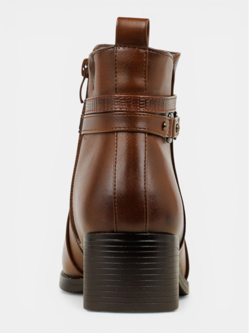Botines 2 brides marrons femme (36-41)