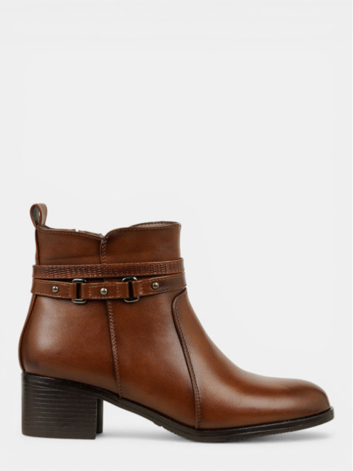 Botines 2 brides marrons femme (36-41)