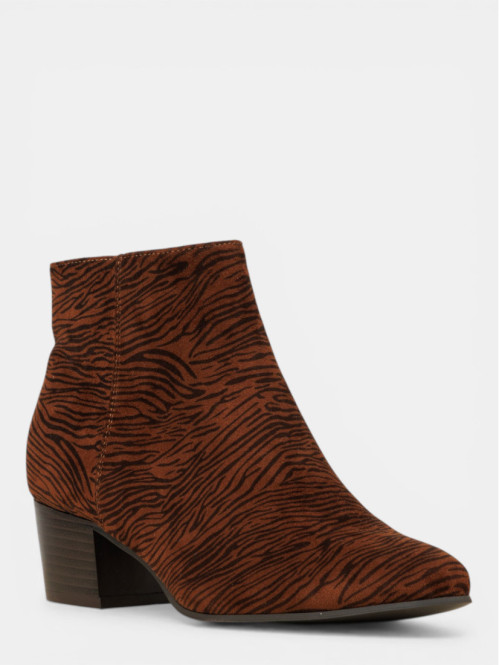 Bottines à talons léopard...