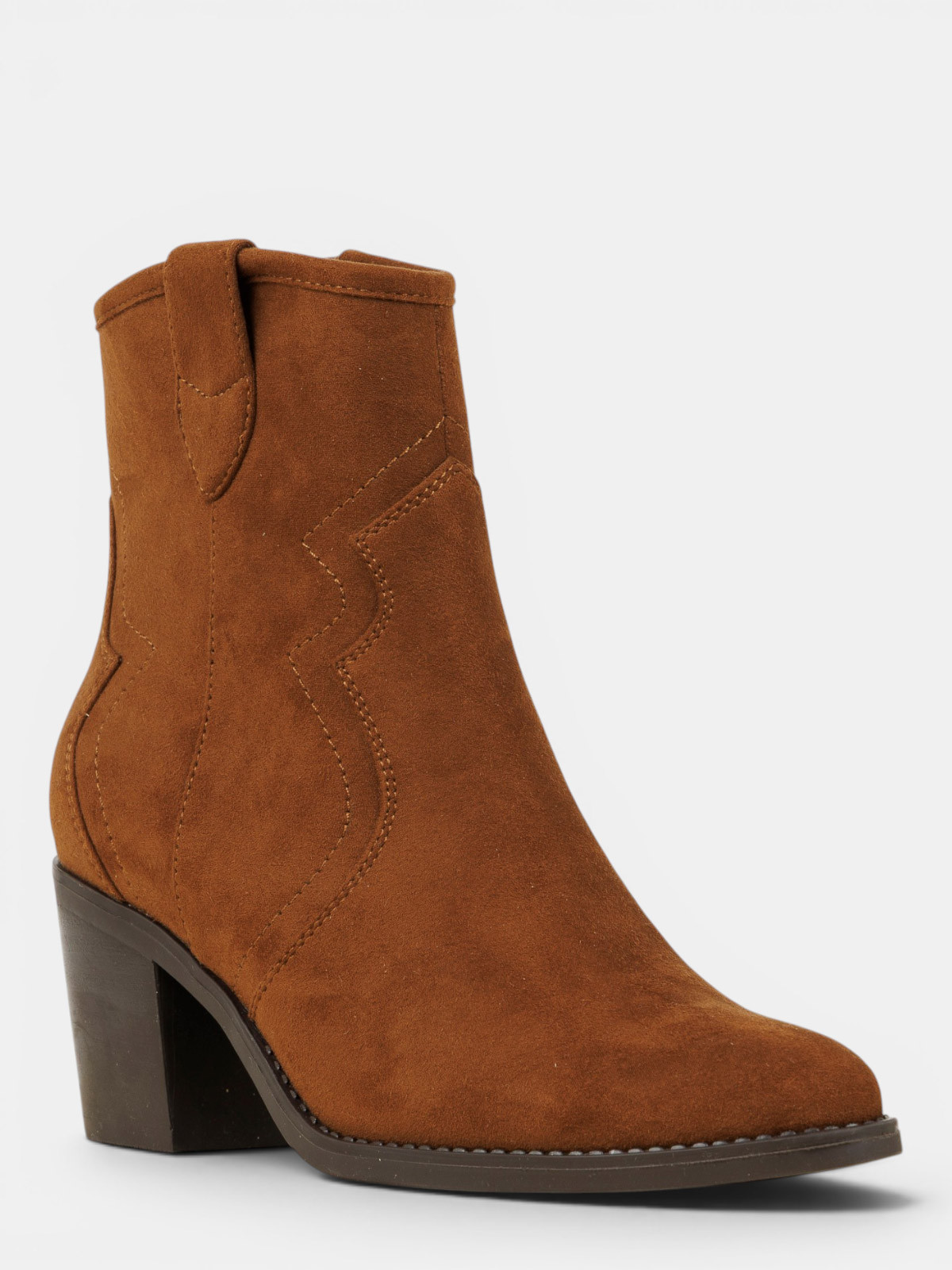 Bottines à talon femme camel (36-41) Bottines à talon femme camel (36-41)