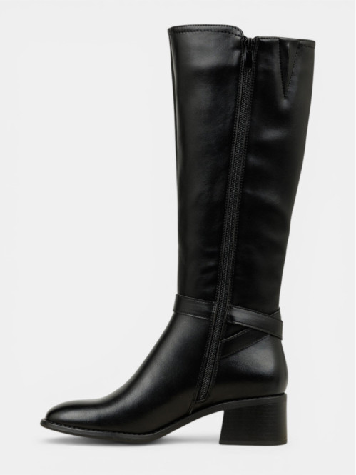 Bottes noires brides femme...