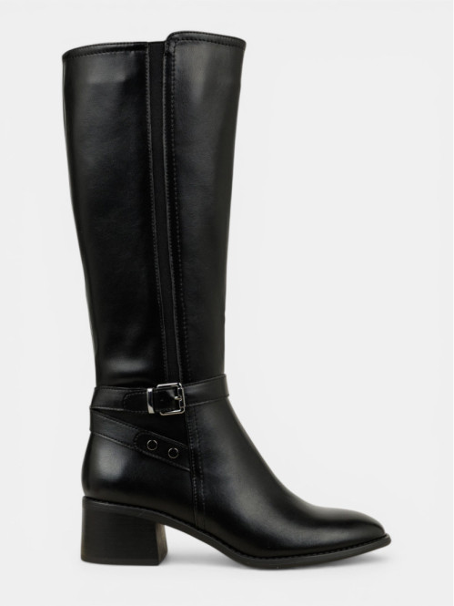Bottes noires brides femme...