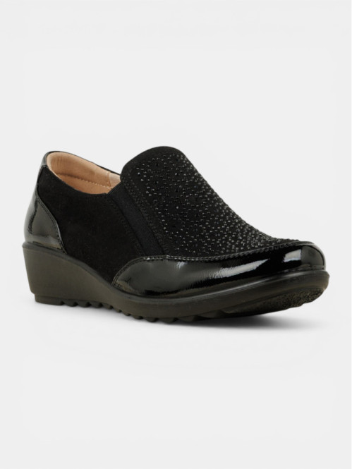 Chaussure confort strass...