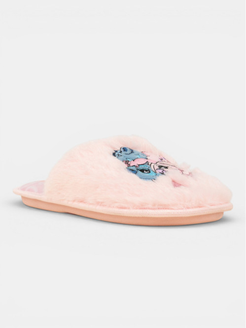 Chaussons roses Stitch...