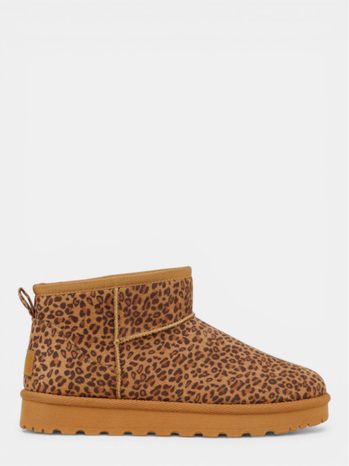 Bottines suédines léopard...