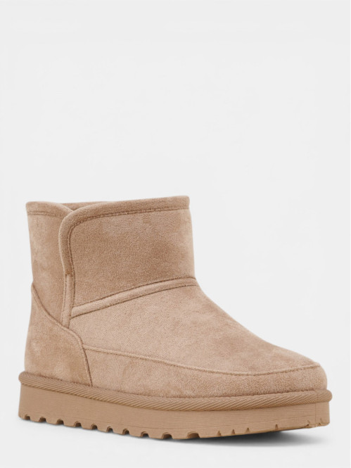 Boots taupes suédines femme...