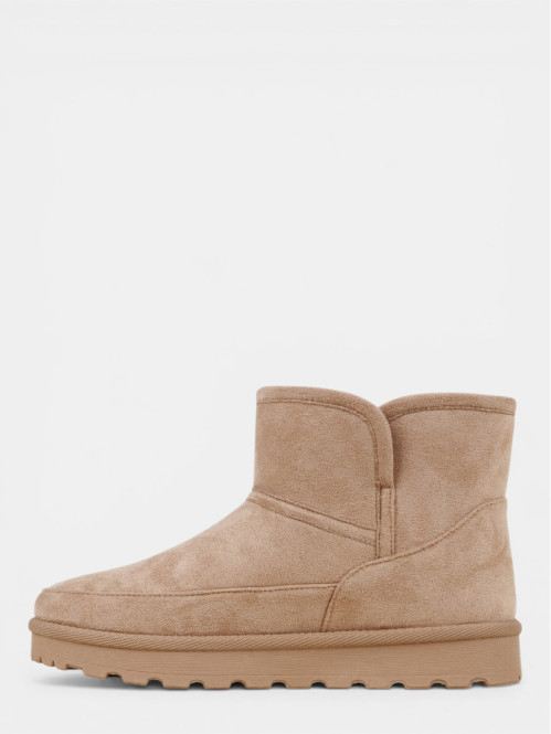 Boots taupes suédines femme...